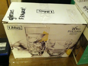 The box your drinking glasses came in is your best friend.